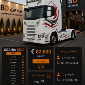 اسکانیا S500 مدل 2021 فول کد 1871