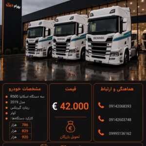اسکانیا R500 مدل 2019 کد 2124